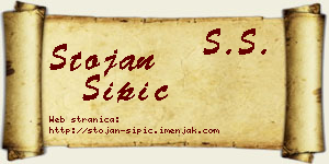 Stojan Šipić vizit kartica